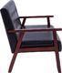 Elior 3-osobowa czarna sofa retro - Vita 3X 5