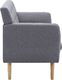 Elior 3-osobowa jasnoszara sofa pikowana - Lilia 4