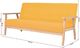 Elior 3-osobowa żółta sofa retro - Vita 3X 5