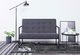 Elior Dwuosobowa grafitowa sofa - Mefir 2