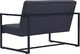 Elior Dwuosobowa grafitowa sofa - Mefir 8