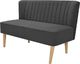 Elior Romantyczna sofa Shelly - grafitowa 1