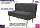 Elior Romantyczna sofa Shelly - grafitowa 1