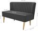 Elior Romantyczna sofa Shelly - grafitowa 2