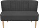 Elior Romantyczna sofa Shelly - grafitowa 3