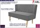 Elior Romantyczna sofa Shelly - jasnoszara 1