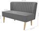 Elior Romantyczna sofa Shelly - jasnoszara 1