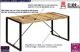 Elior Industrialny stół z drewna 80x160 Veriz 3X 2