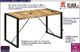 Elior Industrialny stół z mango 70x140 Veriz 2X 2