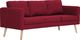 Elior Trzyosobowa kanapa w kolorze czerwonego wina - Lavinia 3X 1