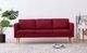 Elior Trzyosobowa kanapa w kolorze czerwonego wina - Lavinia 3X 2