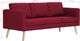 Elior Trzyosobowa kanapa w kolorze czerwonego wina - Lavinia 3X 7