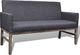Elior Elegancka ławka tapicerowana Armis ciemnoszara 1
