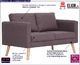 Elior Dwuosobowa kanapa w kolorze taupe - Lavinia 2X 1