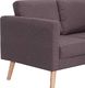 Elior Dwuosobowa kanapa w kolorze taupe - Lavinia 2X 5