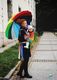 Little Frog Chusta żakardowa Little Frog - Rainbow Stars 3,6 m 1