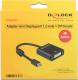 Adapter AV Delock DisplayPort Mini - DVI-I czarny (62603) 1
