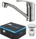 Bateria umywalkowa Sotbe Atran stojąca chrom (ATR-SSR-10250949) 1