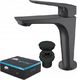 Bateria umywalkowa Sotbe Toga stojąca czarny (TOG-B-SSS-11693888) 1