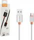 Kabel USB Somostel USB-A - microUSB 1 m Biały (26581) 2
