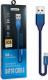 Kabel USB Nafumi USB-A - microUSB 0.3 m Niebieski (25906) 1