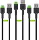 Kabel USB Green Cell USB-A - USB-C 2 m Czarny (KABGCSET03) 1
