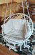 Saska Garden Hamak ażurowy fotel wiszący 80x60cm luxe z poduszką ecru 10
