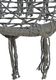 Saska Garden Hamak ażurowy fotel wiszący 80x60cm luxe z poduszką szary (1026954) 6