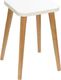 MOONWOOD Meble Taboret Crystal White 30x30 biały skandynawski 1