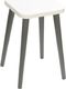 MOONWOOD Meble Taboret Crystal White 30x30 biały skandynawski 2