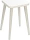 MOONWOOD Meble Taboret Crystal White 30x30 biały skandynawski 3