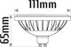 INQ Lampa LED AR111 GU10 15W 830 230V 36^ 1200lm czarny INQ 3