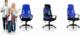 Krzesło biurowe Sofotel Praga Niebieskie 10
