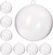 Springos Bombki akrylowe 12cm kula plastikowa decoupage zestaw 8 szt. UNIWERSALNY 1