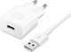Kabel USB Partner Tele.com Oryginalna Ładowarka Sieciowa HUAWEI HW-050200E1 2A + kabel USB typ C biała bulk 1