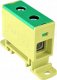 Incobex Złączka szynowa 1-torowa 35mm2 żółto-zielona ZGX-1x35 żółto-zielona ENE-10409 1