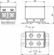Incobex Złączka szynowa 2-torowa 35mm2 szara ZGX-2x35 szara ENE-00169 6