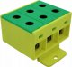 Incobex Złączka szynowa 3-torowa 35mm2 żółto/zielona ZGX-3X35 żółto/zielona ENE-00183 1
