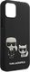 Karl Lagerfeld Etui Karl Lagerfeld KLHCP12MPCUSKCBK Apple iPhone 12/12 Pro czarny/black hardcase Ikonik Karl & Choupette 9