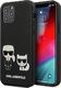 Karl Lagerfeld Etui Karl Lagerfeld KLHCP12LPCUSKCBK Apple iPhone 12 Pro Max czarny/black hardcase Ikonik Karl & Choupette 1