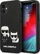 Karl Lagerfeld Etui Karl Lagerfeld KLHCP12SPCUSKCBK Apple iPhone 12 mini czarny/black hardcase Ikonik Karl & Choupette 1