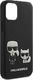 Karl Lagerfeld Etui Karl Lagerfeld KLHCP12SPCUSKCBK Apple iPhone 12 mini czarny/black hardcase Ikonik Karl & Choupette 9