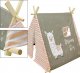 ASJ Commerce Namiot tipi wigwam dla dzieci domek teepee niebieski 4