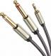 Kabel Ugreen Jack 3.5mm - Jack 6.3mm x2 2m szary (10615) 1