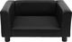 vidaXL Sofa dla psa, czarna, 60x43x30 cm, plusz i sztuczna skóra 4