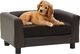 vidaXL Sofa dla psa, brązowa, 60x43x30 cm, plusz i sztuczna skóra 1