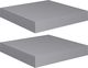 vidaXL Półki ścienne, 2 szt., szare, 23 x 23,5 x 3,8 cm, MDF 2
