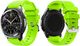 4kom.pl Gumowy pasek sportowy do Samsung Gear S3 / watch 46mm karbon zielony (31979) 1