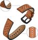 Alogy Pasek leather band Watch Active 2 (20mm) Brązowy 4