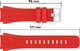 Alogy Pasek sportowy Guma do Samsung Gear S3 / watch 46mm czerwony + Szkło (42837) 4